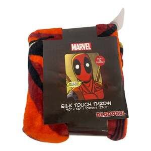 Marvel Deadpool Silk Touch Throw Blanket Unisex 40"x50" Multicolor Soft NEW